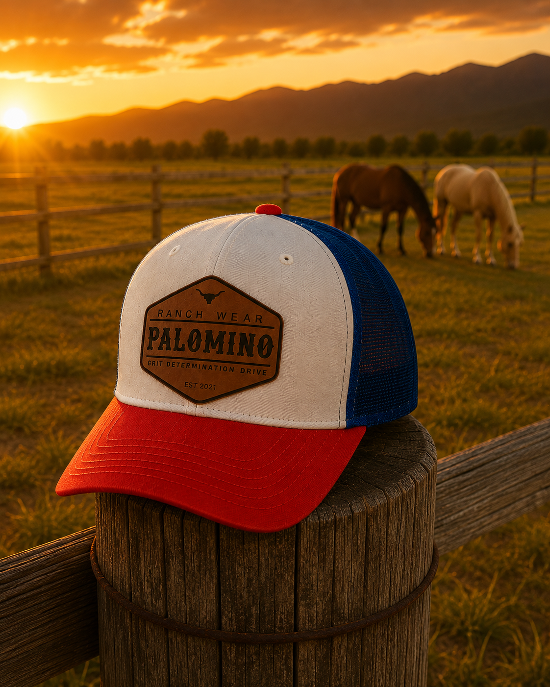 Palomino 115 (White, Hawaii Blue and Pale Orange)