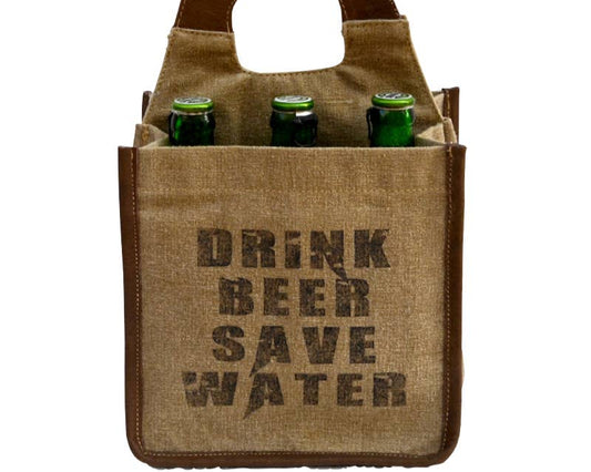 Drink Beer Save Water Carrier