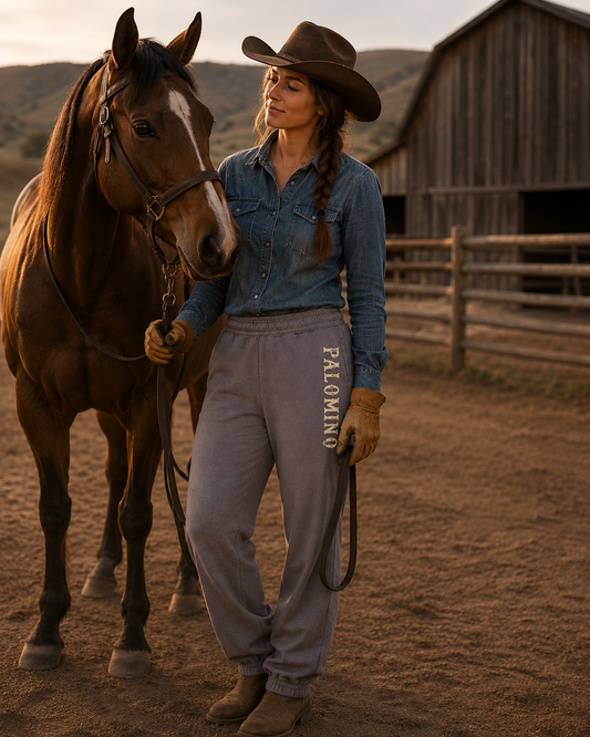 Heavyweight Fleece Ranchers Sweatpants - Smoky Amethyst