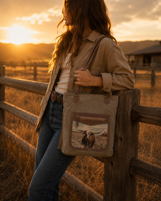 Longhorn Tote Bag