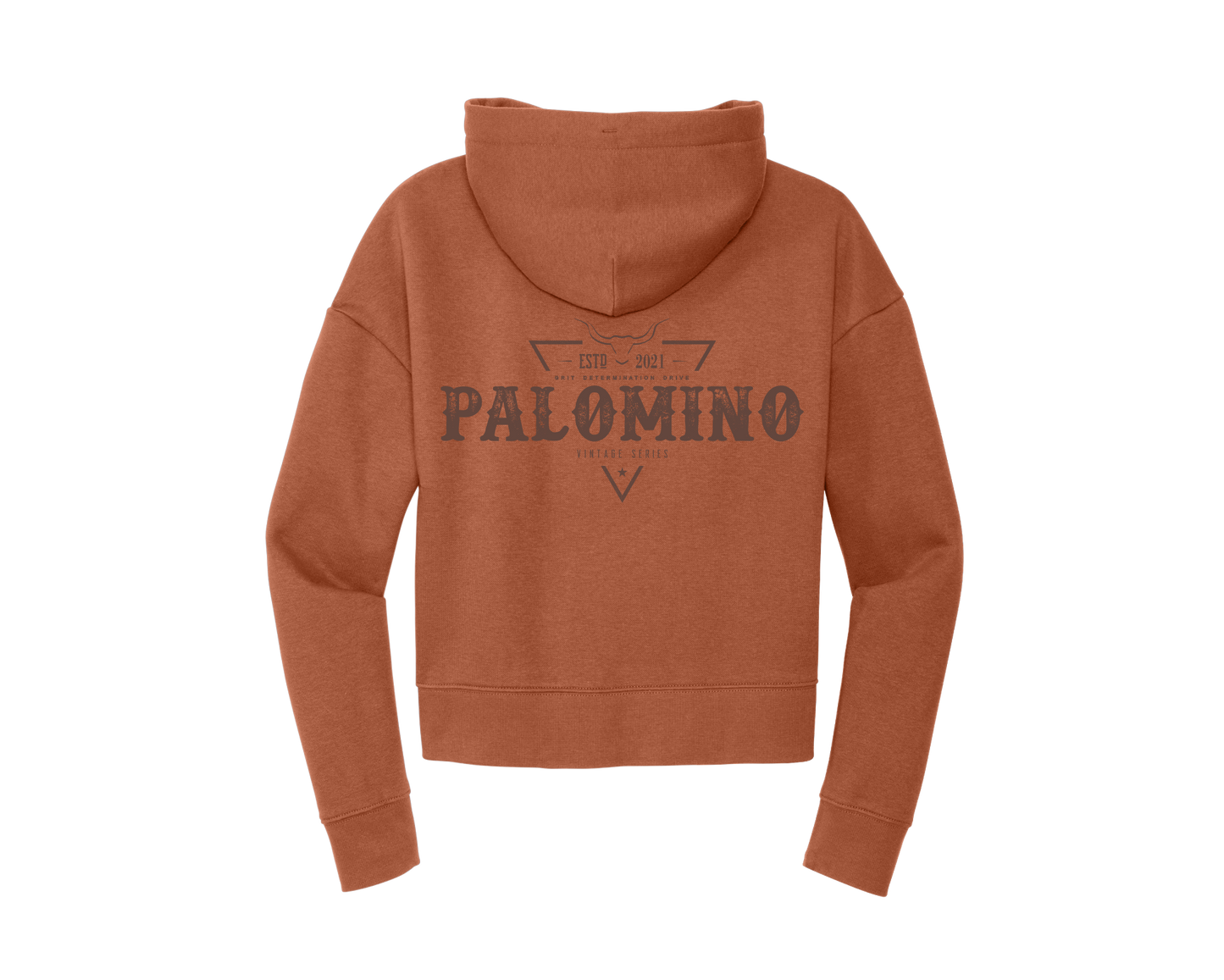 Vintage Palomino Modest Crop Hoodie