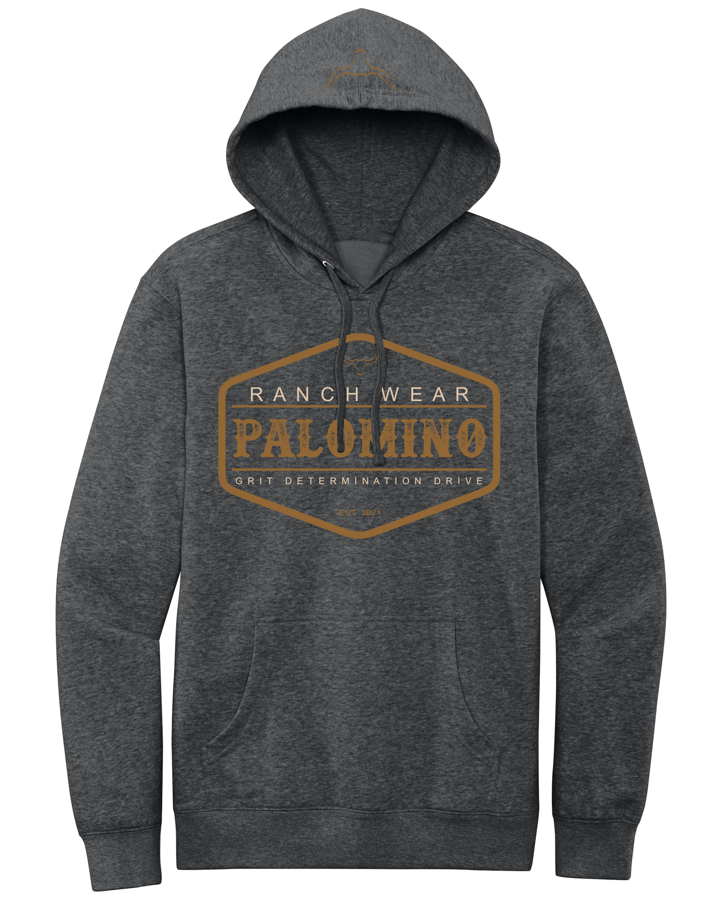 Men's Fleece Hoodie w/ Pocket Heather Gray OG