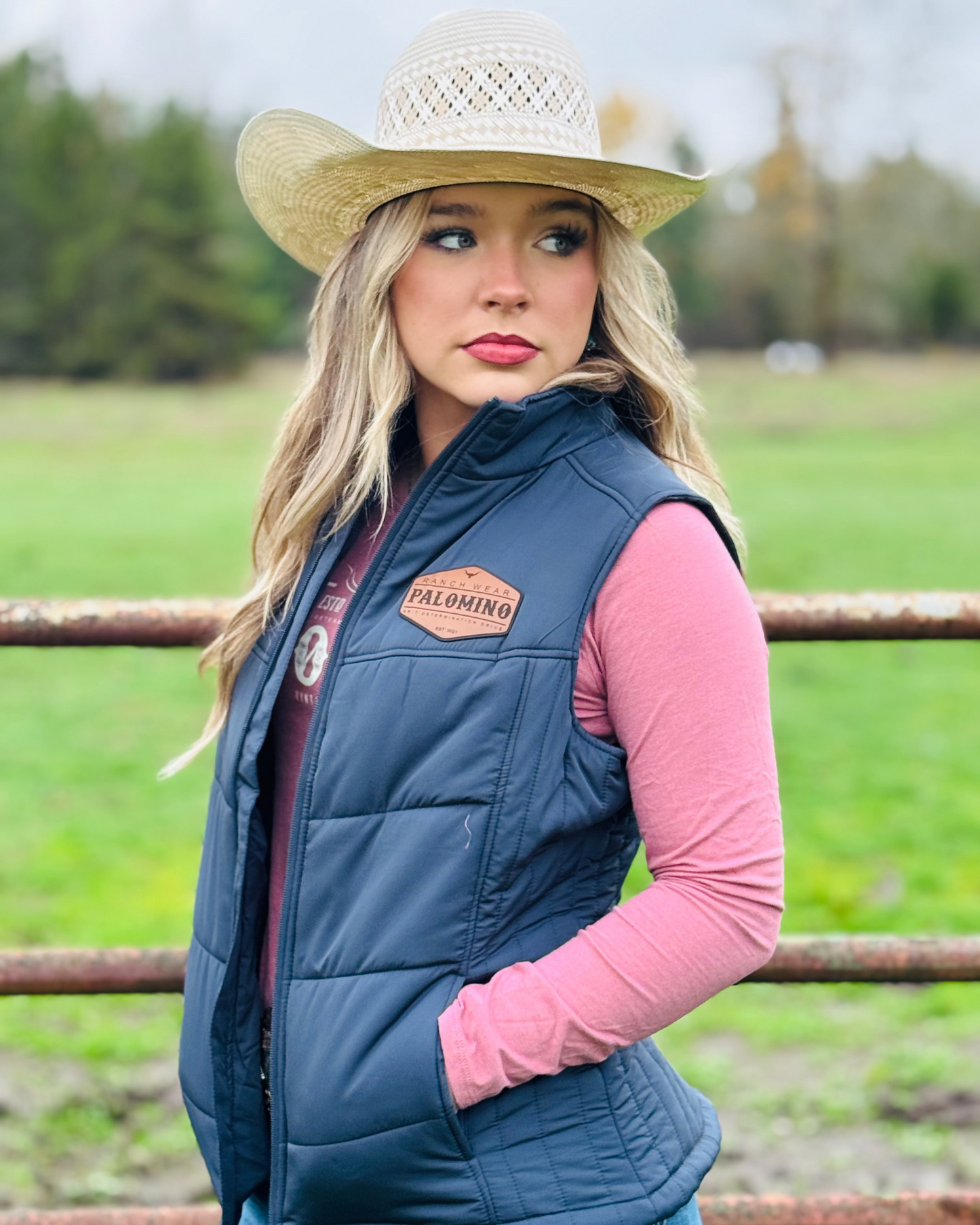 Ranchers Winter Vest - Dark Slate/Black