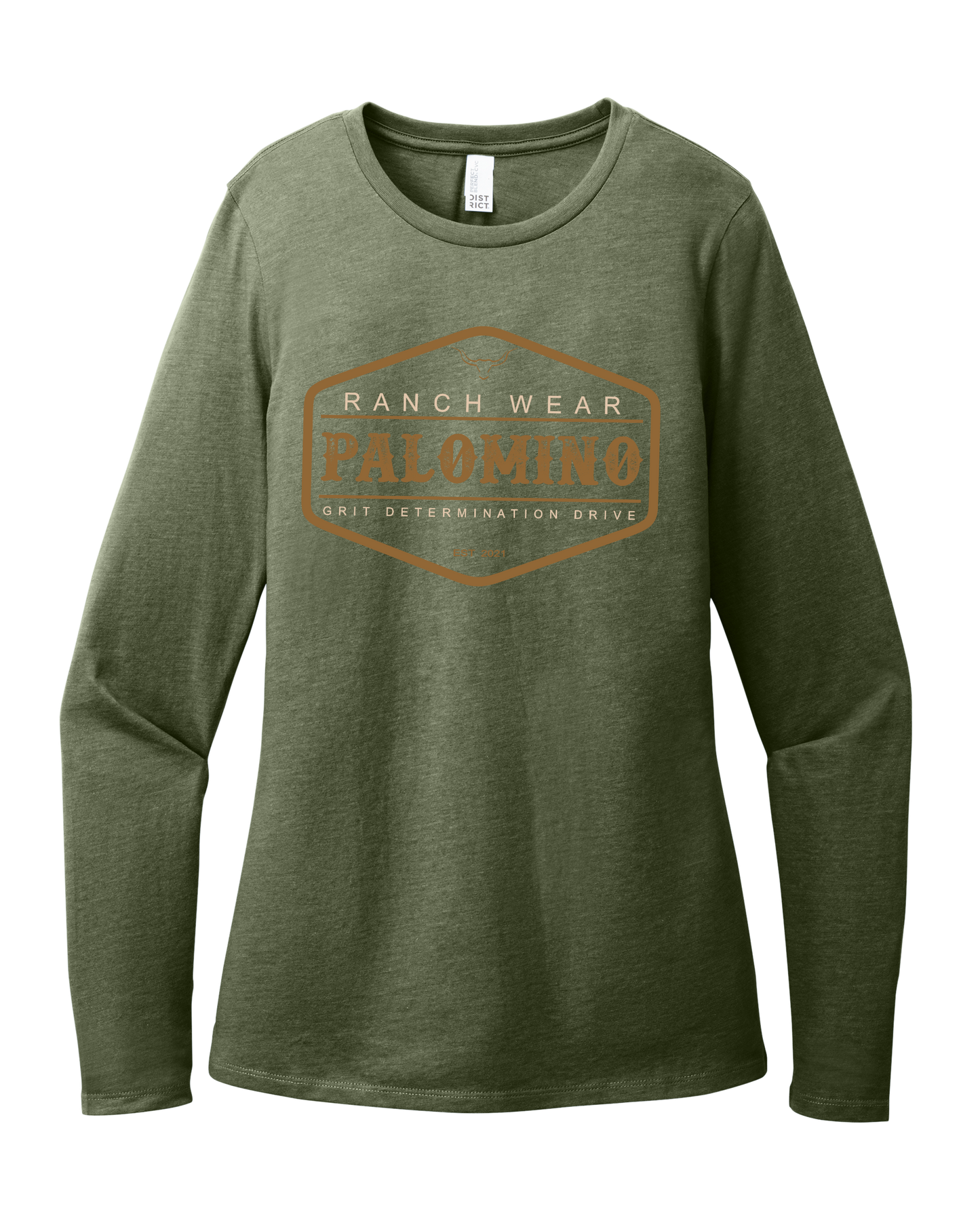 Long Sleeve Tee - Heathered Olive