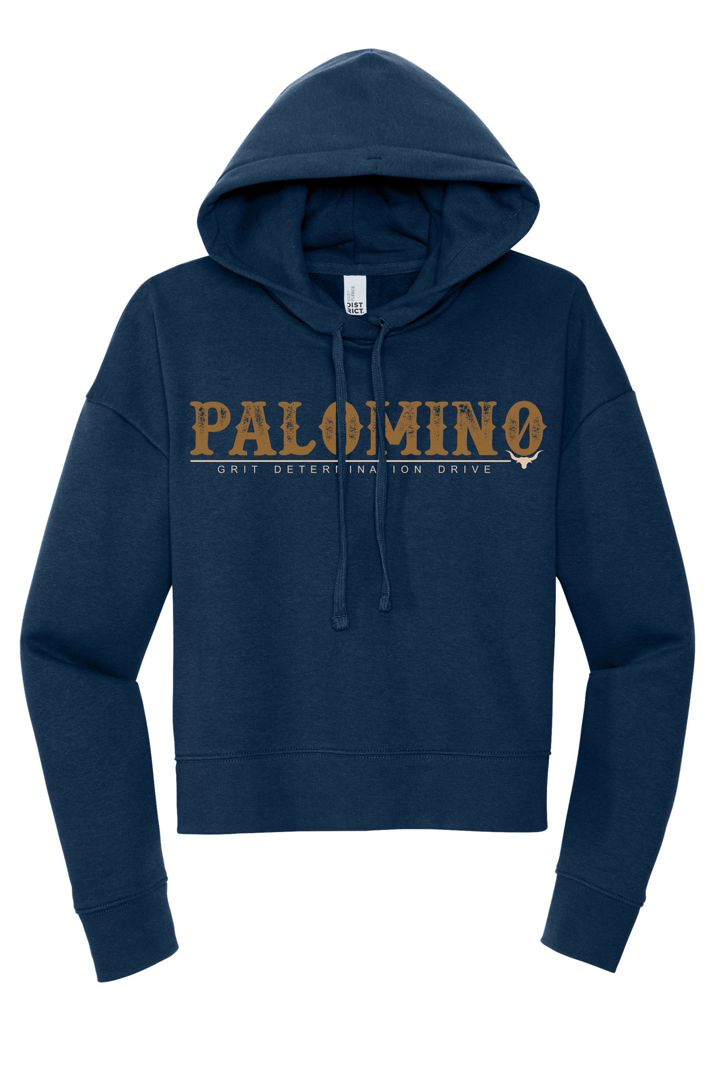 Palomino Grit Determination Drive Modest Crop Hoodie