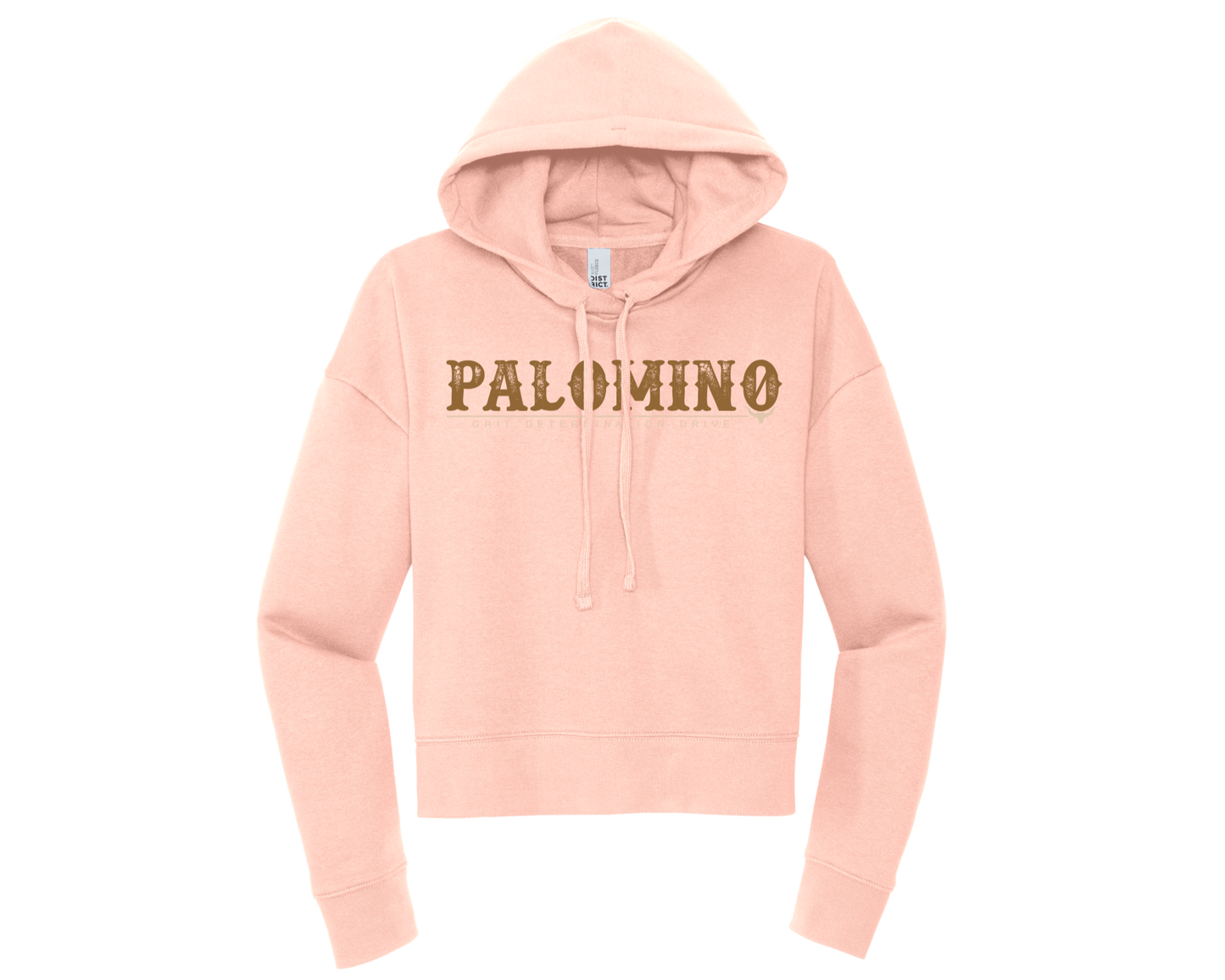 Palomino Grit Determination Drive Modest Crop Hoodie