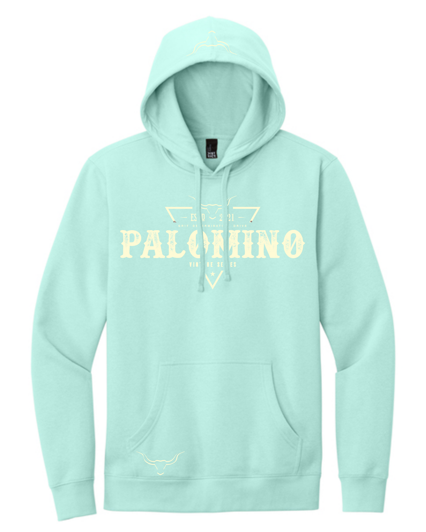 Fleece Hoodie w/ Pocket Sea Mist Vintage