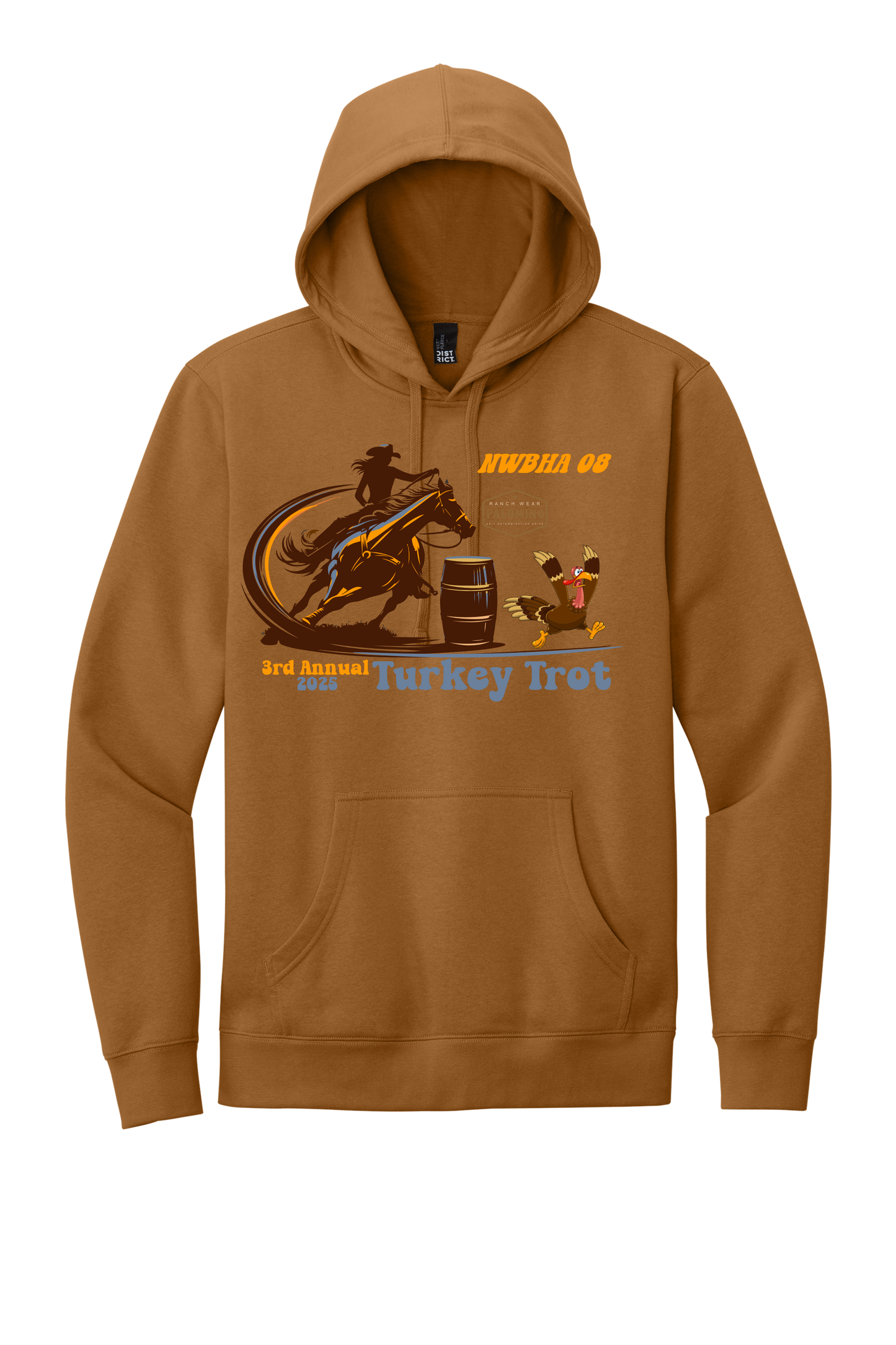 Turkey Trot Hooded Sweatshirt Gold