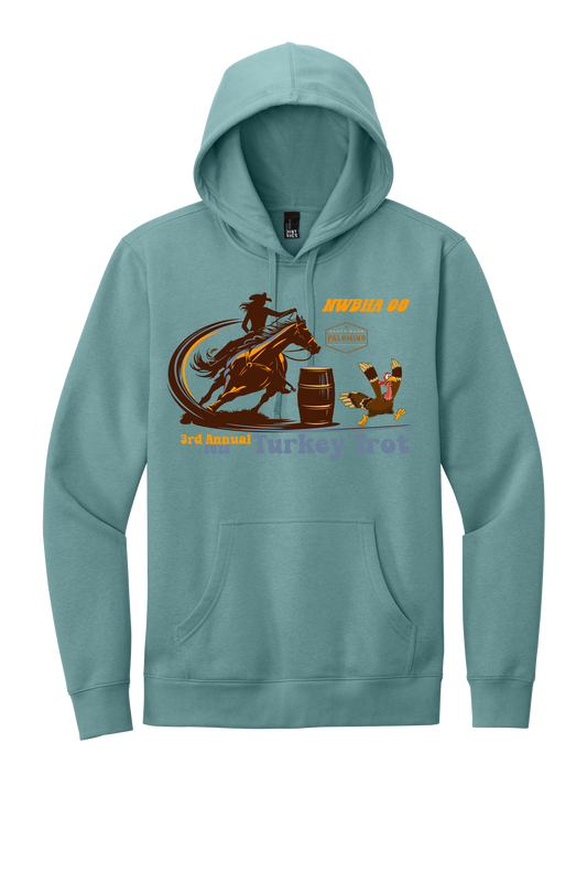 Turkey Trot Hooded Sweatshirt Teal