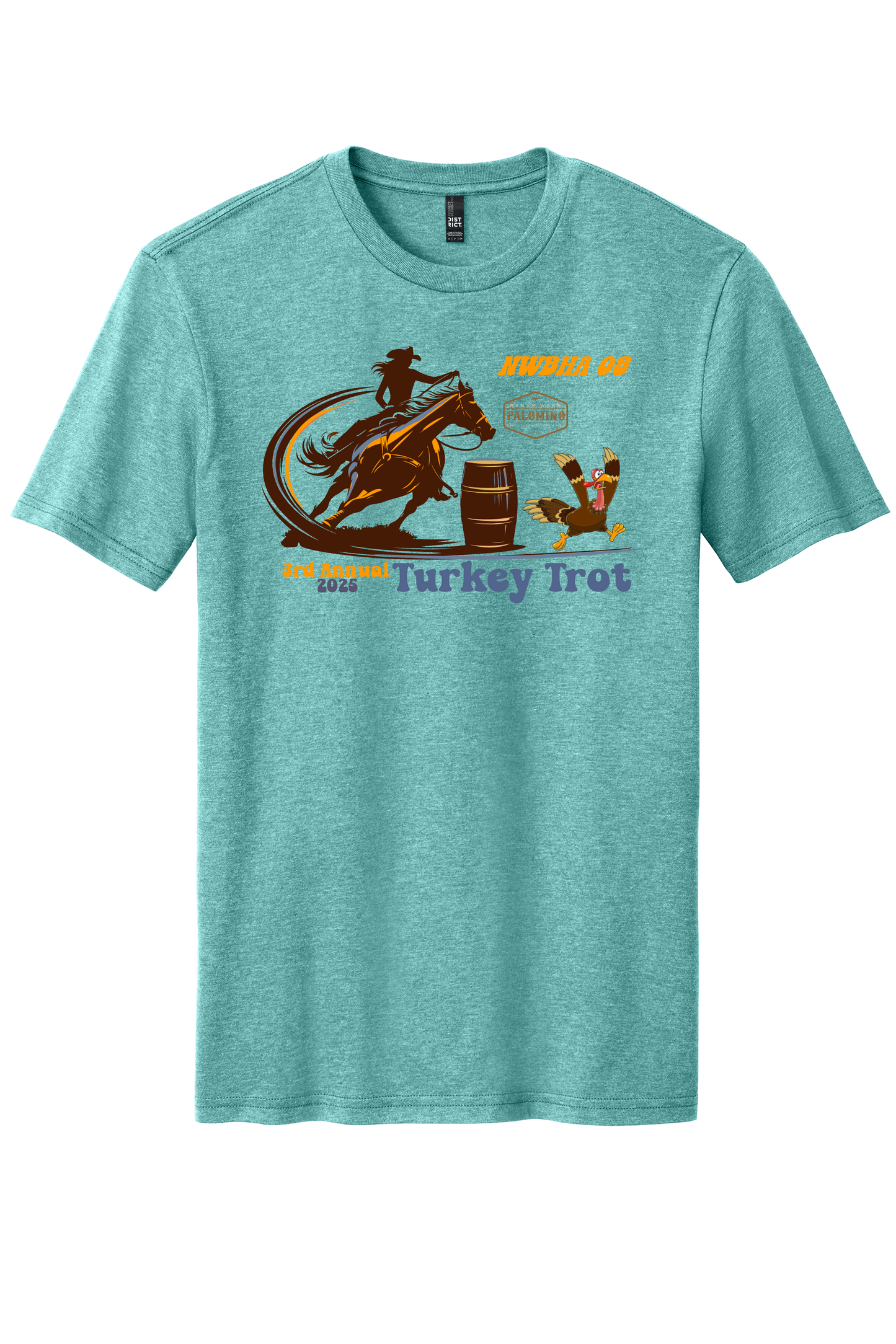 Turkey Trot T-Shirt Heather Eucalyptus