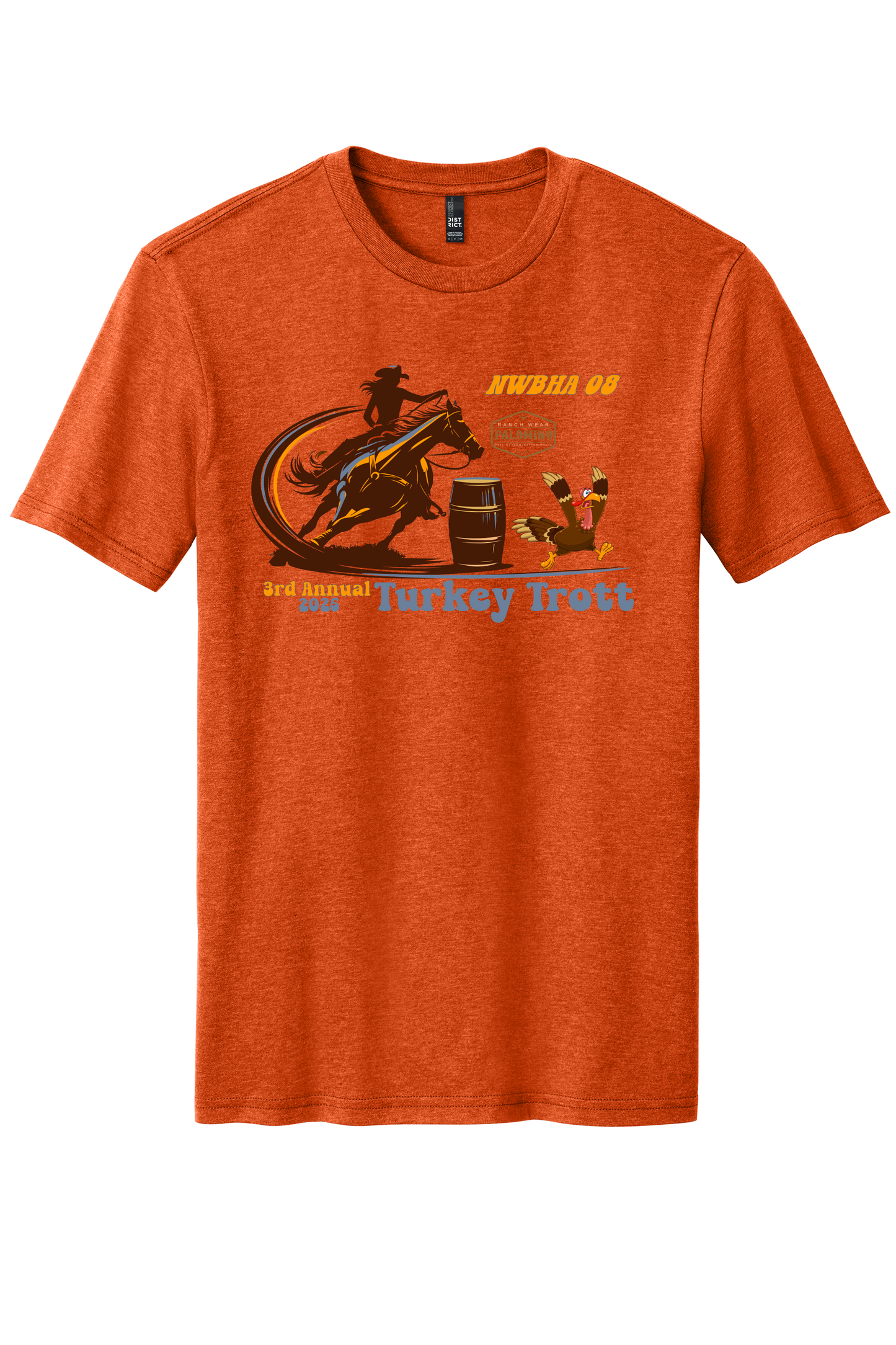 Turkey Trot T-Shirt Orange Heather