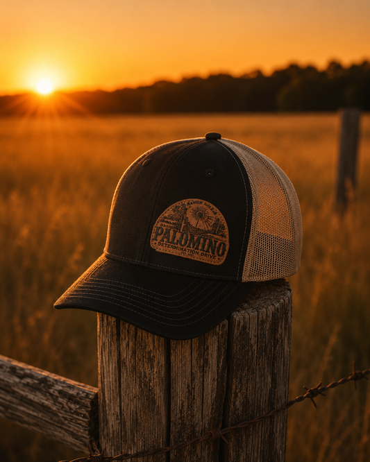 Snapback Trucker Cap - Black/Tan