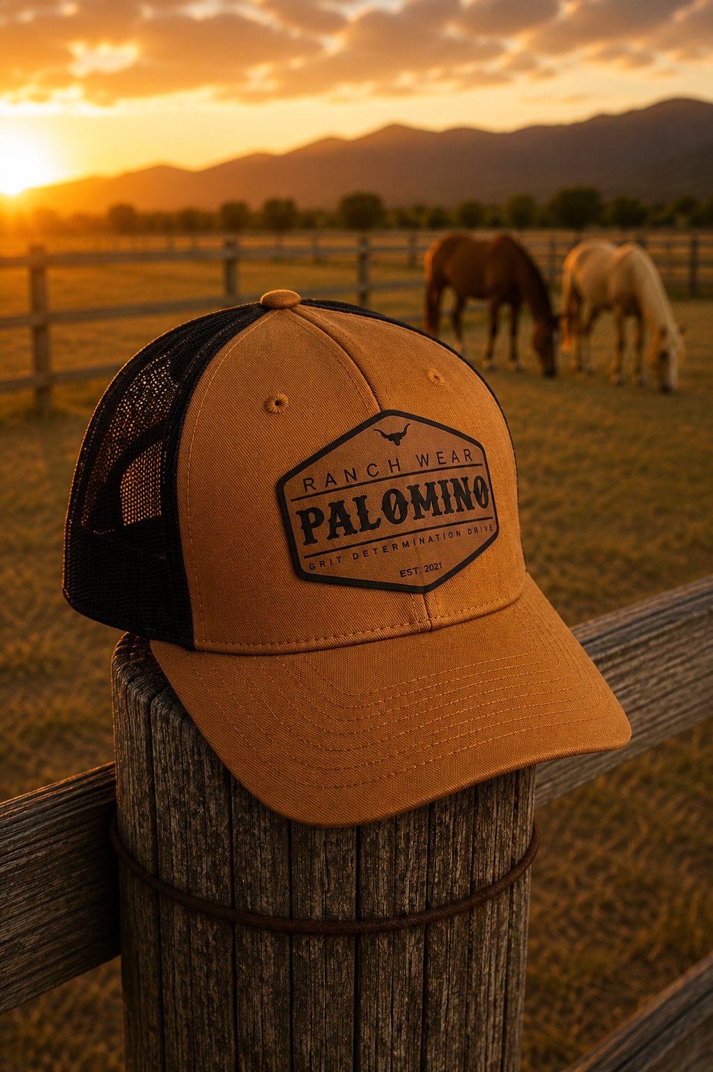 Palomino 115 (Carmel and Black)