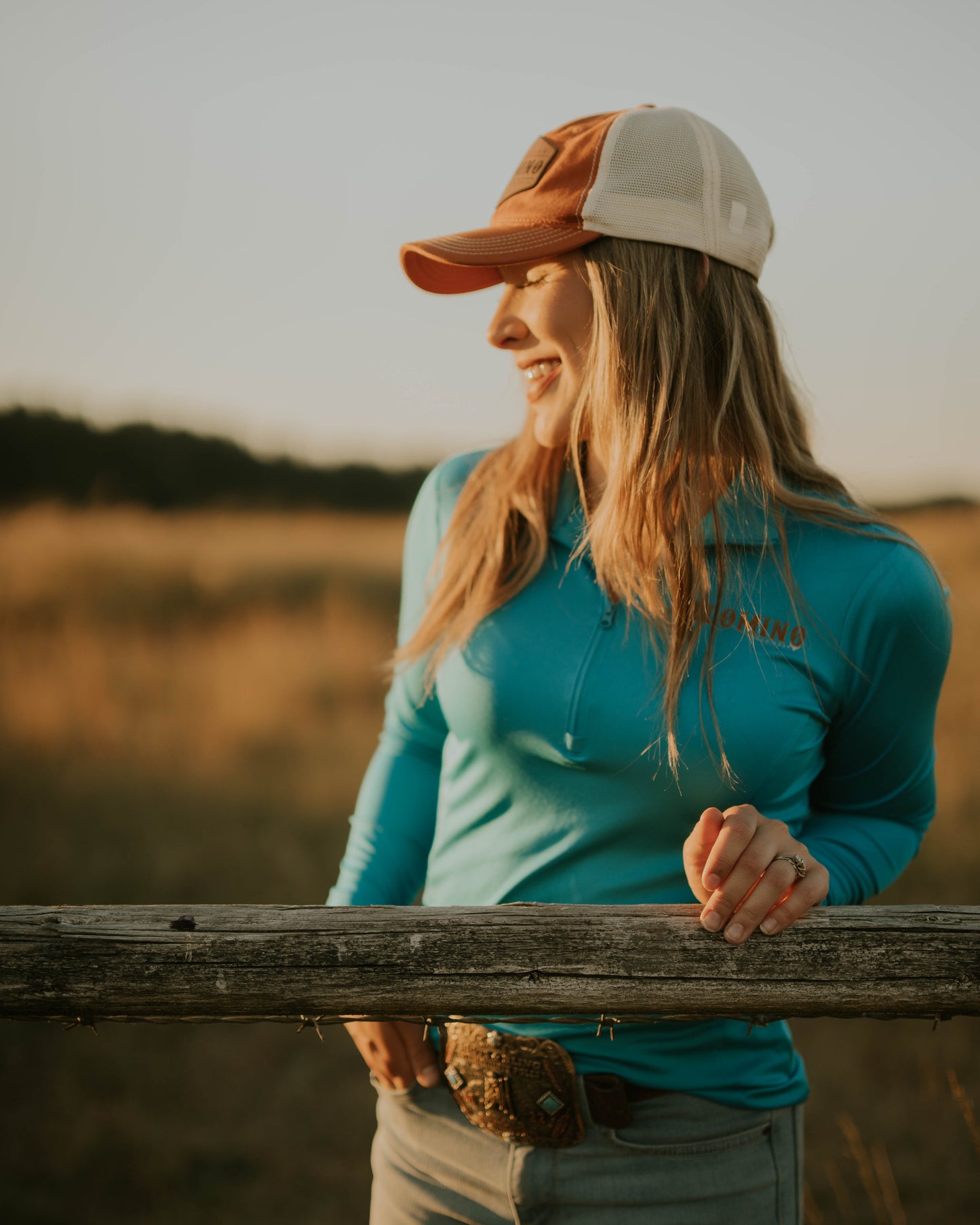 Super Soft Mesh Back Burnt Orange/Stone
