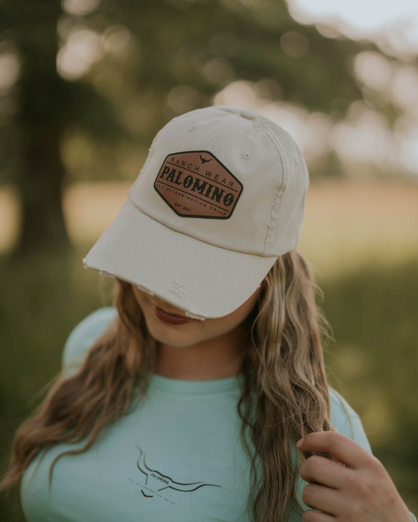 Distressed Cap - Stone