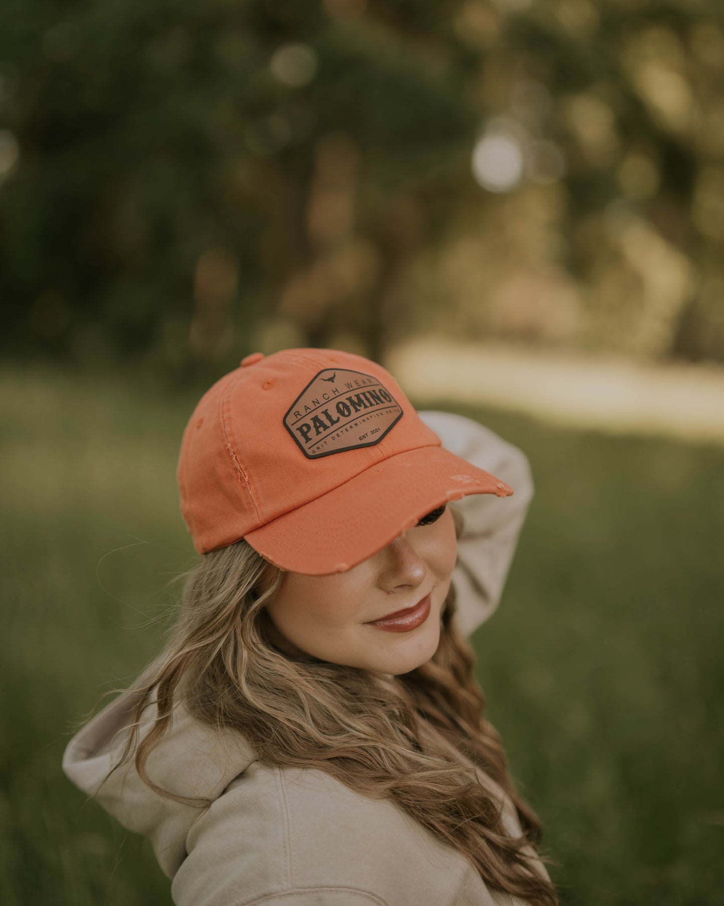 Distressed Cap - Burnt Orange