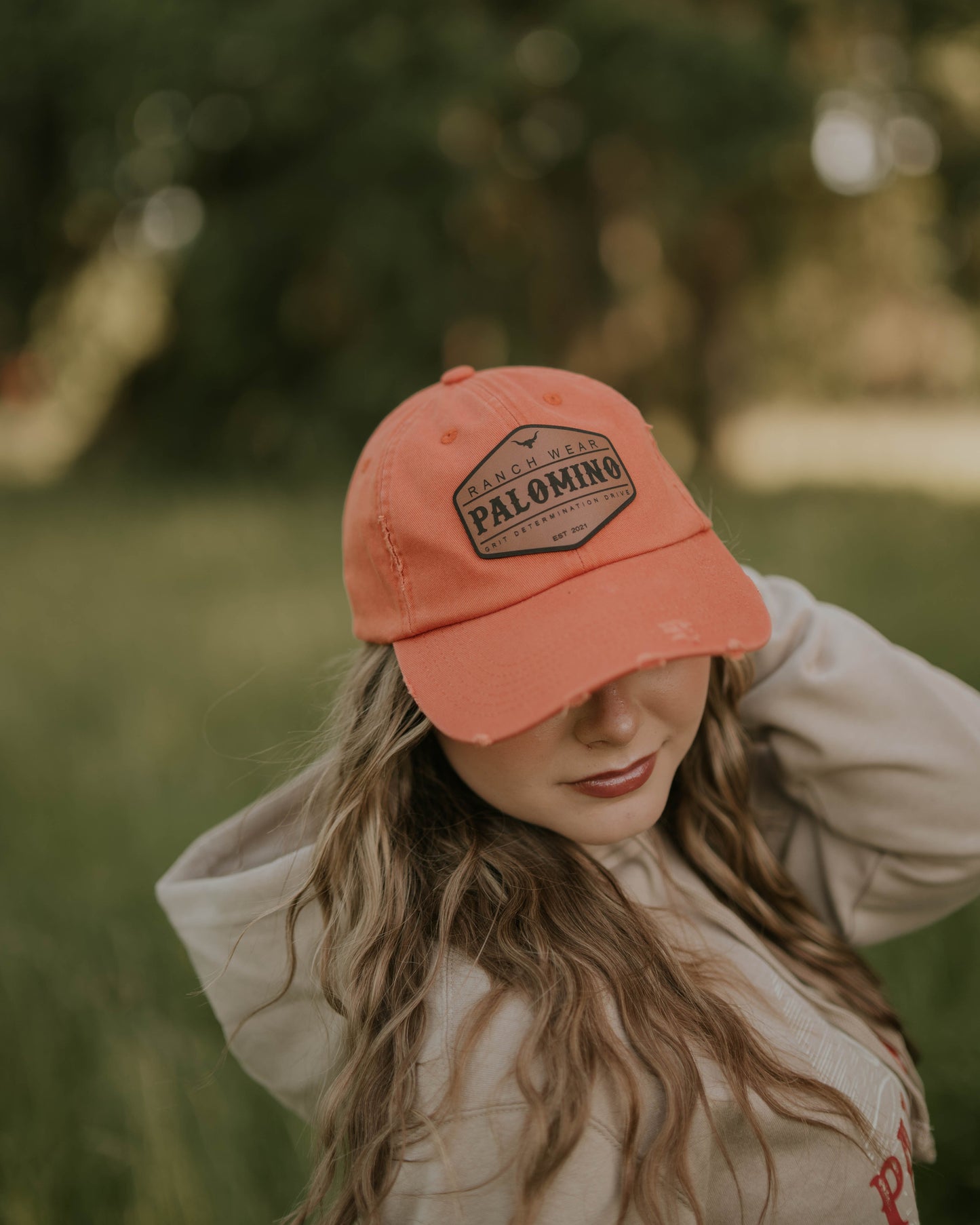 Distressed Cap - Burnt Orange
