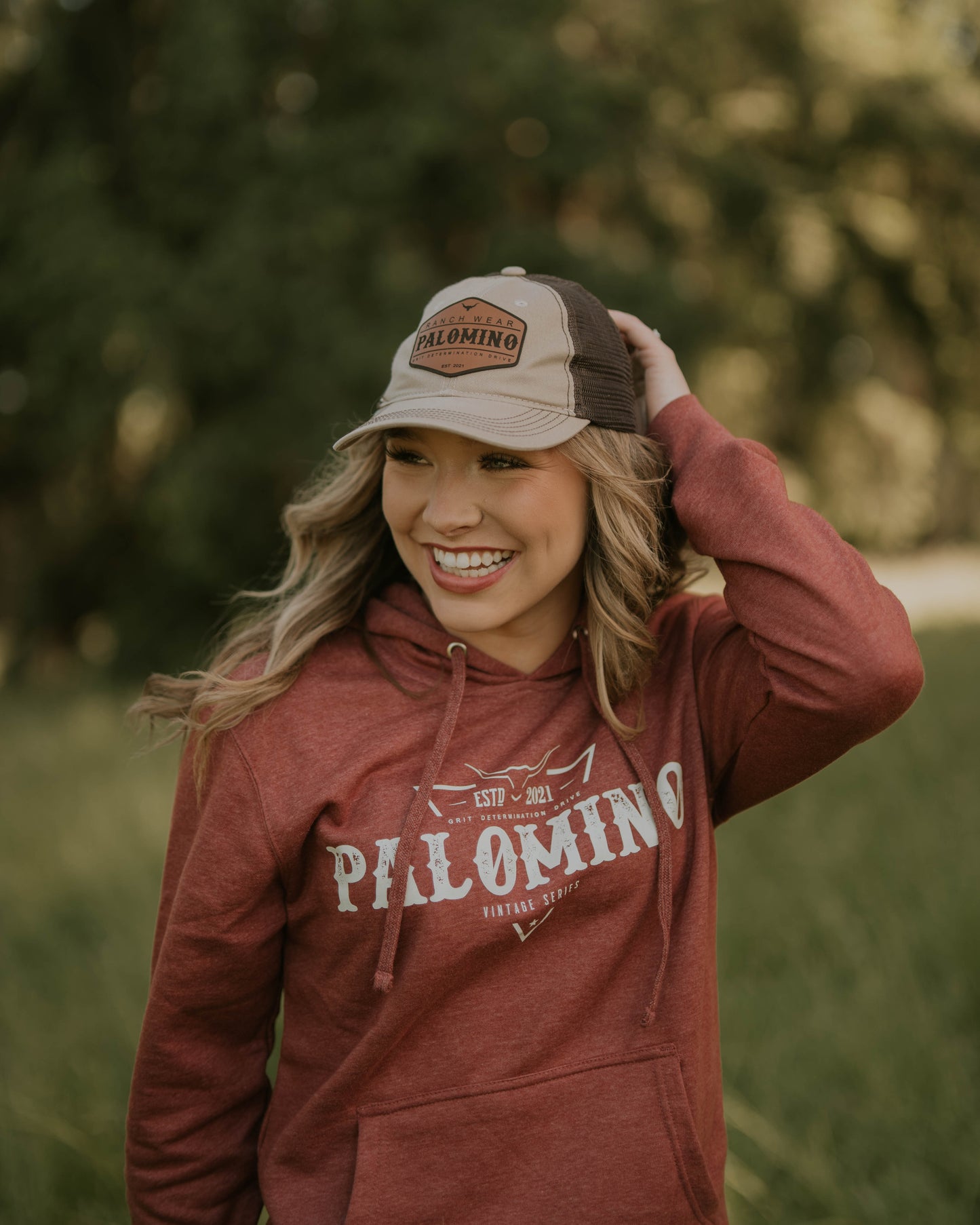 Super Soft Mesh Back Cp Khaki/Choc Brown