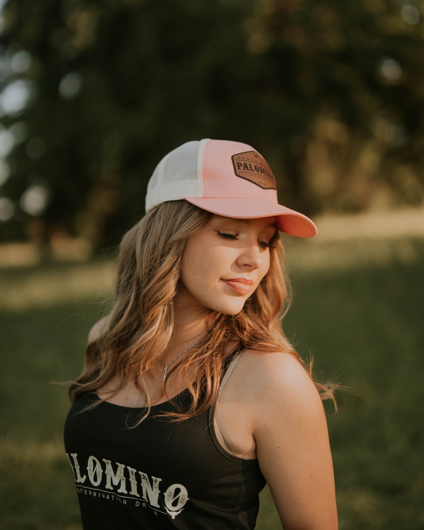 Low-Profile Snapback Trucker - Soft Coral/Ecru